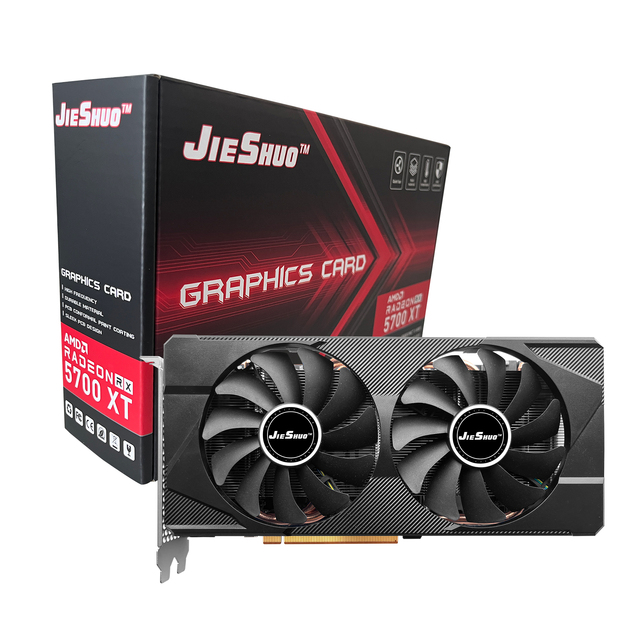 JieShuo New RX 5700 XT 8G DDR6 2560SP High Performance High Quality Gaming Graphics Card