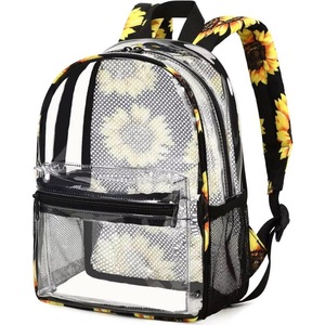 Muestra Gratis, Mini Mochila Transparente, Aprobada para Estadios, 12x12x6, Mochilas Pequeñas Transparentes de Plástico, Bolsa Transparente para el Trabajo o Festivales - Product Image 1