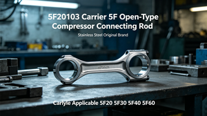 Bielle de compresseur 5F20103 <span class=keywords><strong>Carrier</strong></span> 5F OpenType en acier inoxydable, marque originale Carlyle, compatible avec les modèles 5F20, 5F30, 5F40, 5F60 pour systèmes CVC - Product Image 2