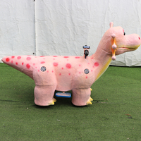 Trottinette électrique dinosaure personnalisée pour enfants, modèle avec siège sécurisé, idéale pour la location en aire de jeux intérieure/extérieure