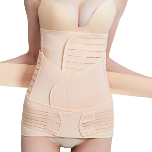 Ceinture de soutien abdominale post-partum réglable 3-en-1 personnalisée en usine, en Spandex et Nylon, pour femmes après chirurgie - Product Image 2