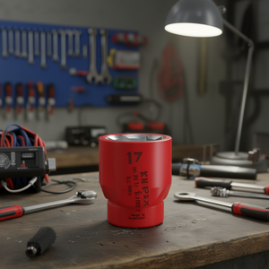 Clé à douille Knipex 17 mm 1000 V isolée, fabriquée en Allemagne - Product Image 3