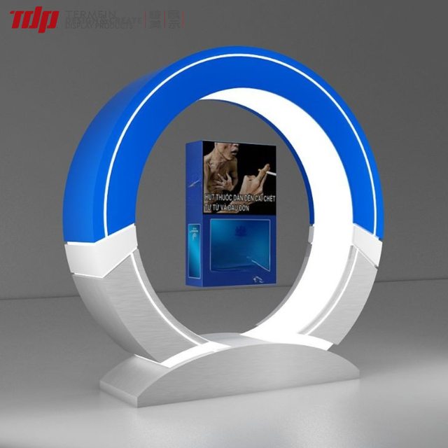 TDP Customized Acrylic 360 Degree Rotating Magnetic Levitation for Cigarette Acrylic Display Stand Led Light
