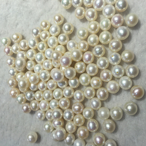 Perle d'Acqua Dolce Naturali di Alta Qualità, Bianche e Colorate, 3-10mm, Senza Foro, Perle Tonde Sciolte per Creazione di Gioielli - Product Image 5