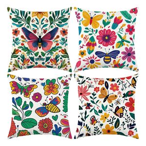 Nueva funda de almohada floral colorida y ultrasuave para sala de estar, sofá, asiento de coche, decoración de fiestas, cojín y almohada - Product Image 1