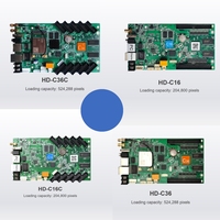 Controlador Asíncrono HUIDU HD-C16L para Pantalla LED a Todo Color, Tarjeta de Envío y Receptor, Software Hdplayer