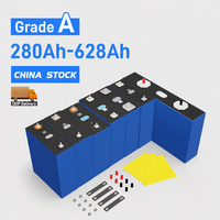 Cellules de batterie prismatiques LiFePO4 de qualité A+ 3,2 V 314 Ah 628 Ah 668 Ah 530 Ah pour système de stockage d'énergie solaire 12 V/24 V/48 V/72 V, 8000 cycles