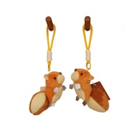 Porte-clés pendentif en peluche super douce de 4 pouces en polyester, motif dessin animé créatif et mignon, poupée de machine à griffes, pour filles de 14 ans et plus, jouet en gros