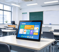 Tablette Android 8/10,1 pouces pour salle de réunion, affichage numérique commercial, tablette publicitaire POE, machine de pointage de présence