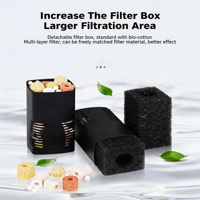 Système de filtration interne submersible puissant SUNSUN série JP pour aquariums de 15 à 40 gallons, 160 gallons par heure, eau cristalline, 110-240V