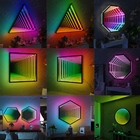 Mirror Tunnel Light LED Infinity Wall Mirror Frame with Multi Color ...