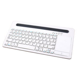 คีย์บอร์ดไร้สายบลูทูธแบบชาร์จได้ Stock Abs 78 KEYS รองรับหลายอุปกรณ์ พร้อมช่องเสียบแท็บเล็ตและทัชแพด - Product Image 1
