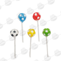 Groothandel Cartoon Voetbal Lollipop Kleurrijke Voetbalvormige Lollipop Harde Snoepjes Fruit Smaak Halal Zoete Lolly Snoep Snack