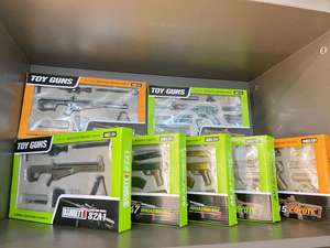 โมเดลปืนไรเฟิลสไนเปอร์ AR 15 และ AR 18 สีดำ ทำจากโลหะ ประกอบเองได้ พร้อมฐานโลหะและไม้ ของเล่นโมเดลปืน ของเล่นทหาร - Product Image 2