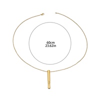 Collier de respiration anti-stress Mindfulness en acier inoxydable, bijou de mode, vente en gros pour cadeau de l'Aïd pour femmes et hommes
