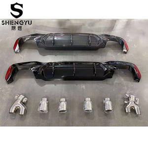 Kit de carrocería para BMW 5 Series G30 G38 <span class=keywords><strong>2020</strong></span> + actualización a estilo M5 Incluye montaje de parachoques trasero tubo de escape de labio trasero - Product Image 4