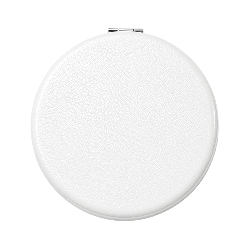 White Round Compact Mirror 65