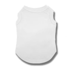 Chaleco para perro de algodón de color liso, ropa para mascotas para gatos y perros, tallas XS, S, M, L, blanco - Product Image 5