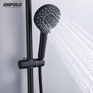 Ensemble de douche de salle de bain en laiton britannique mélangeur robinets et équipement chromés pour hôtels et salles de bain - Product Image 2