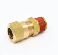 Conectores Neumáticos de Compresión para Frenos de Aire de Alta Resistencia, Kit de Conectores de Latón de 1/4" de Inserción Rápida para Flotas de Semirremolques