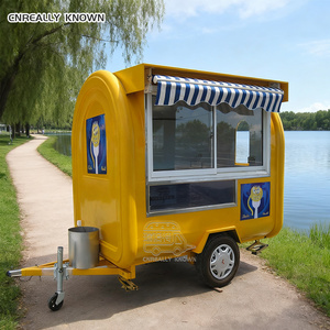 OEM Street Hot Dog Churros Van Coffee Cart Sweet Corn Food Truck With Steamers - Product Image 2