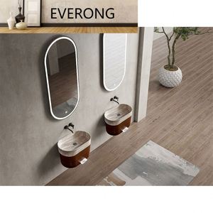 Nouveau design moderne salle de bain en acier inoxydable papier toilette armoire à papier toilette murale surface solide évier en pierre ovale bassin armoire - Product Image 4