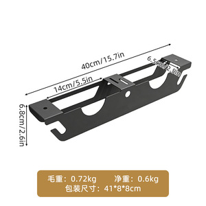 Soporte de pared para amoladora angular, negro, sin perforaciones, organizador de herramientas para máquina de corte y discos de amolado - Product Image 4