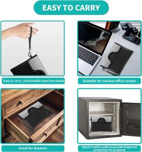 CUSTOM 8-Layer Fireproof Zippered Organizer Lockable Document Pouch for Cash IDs Legal Papers Fireproof Waterproof Filing - Product Image 2