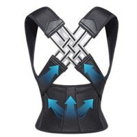 Correcteur de Posture Dorsale Ajustable pour Adultes, Sangle de Correction des Épaules pour Redresser le Dos