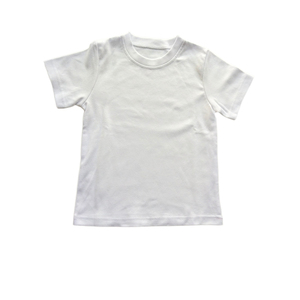 Polyester Sublimation <b>Plain</b> T Shirt for Kids Blank <b>White</b> T Shirt Boys <b>Tee</b> Shirt - Product Image 1