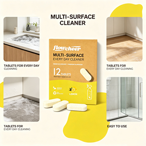 Tabletas de limpiador efervescente multiusos ecológicas Kit de limpieza de productos químicos domésticos multiusos desechables de forma sólida - Product Image 2