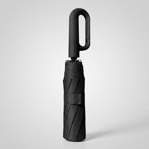 Paraguas Recto con Hebilla de Anillo, Tira Reflectante de Seguridad, Plegado Automático, Protección UV, Resistente al Viento, 8 Varillas de Fibra de Vidrio - Product Image 1