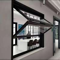Fenêtre coulissante et pliante verticale moderne en verre (fenêtre pliante en aluminium) pour usage résidentiel et commercial