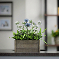 Desain Fashion Tanaman Lavender Buatan Plastik Simulasi Tinggi, Tampilan Alami, Tahan Lama, Dekorasi Tanaman Indoor Outdoor