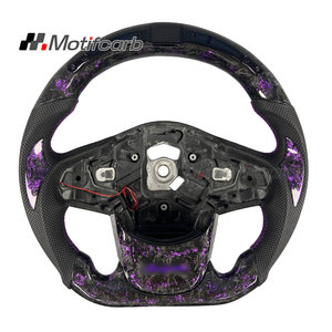 พวงมาลัย A90ไฟเบอร์คาร์บอนปลอมแปลงสีม่วงพร้อมจอแสดงผล LED rpm สำหรับ Toyota GR Supra Coupe A91 2.0 2018-2026 - Product Image 1