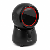 Lecteur de codes-barres omnidirectionnel 2D USB mains libres, lecteur de codes QR, scanner de présentation de point de vente pour caisse de détail PT-128