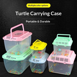 Aquarium portable incassable pour tortues, poissons rouges et poissons betta, petit aquarium semi-transparent - Product Image 1