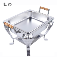 Offre Spéciale : Ensemble de Réchauds de Buffet de Luxe 4,5 L pour Hôtels, Plats de Service et Maintien au Chaud des Aliments, Doré