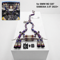 ING Full Titanium Valved Catback pour BMW M2 G87 S58B30A 3.0T 2023+ |   Échappement à quatre sorties télécommandé en gros