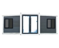 Maison conteneur modulaire extensible de 20 pieds en panneaux sandwich préfabriqués, construction durable, design contemporain moderne, résidentiel