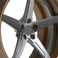 Jantes forgées en alliage d'aluminium T6061-T6 de 15 à 22 pouces pour voitures de luxe, vente directe usine, pièces de rechange