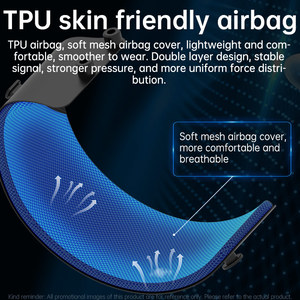 Reloj Inteligente con Bomba de Aire Precisa para Medir la Presión Arterial en Adultos Mayores, Cuidado de la Salud, Reloj Inteligente con Bomba de Aire para Familiares y Amigos, Cuidado Remoto - Product Image 4