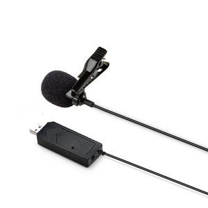 Chất lượng cao cardioid Condenser USB Lavalier ve áo Microphone với nút câm tiếng ồn hủy bỏ cho hội nghị & PC sử dụng - Product Image 3