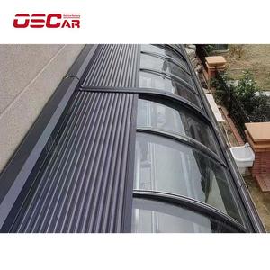 Ventanas de techo retráctiles eléctricas personalizables, patio exterior, jardín, persianas deslizantes con cremallera, persianas, Techo Retráctil motorizado - Product Image 1