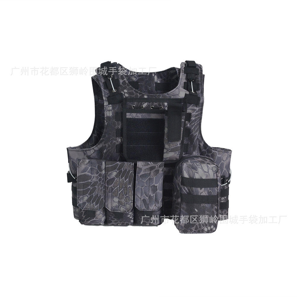 Motif python noir-taille unique