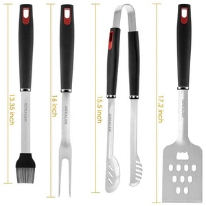 Vente chaude 5 PIÈCES En Acier Inoxydable BBQ Accessoires <span class=keywords><strong>Kit</strong></span> <span class=keywords><strong>Barbecue</strong></span> Outils Ensemble Cadeau pour <span class=keywords><strong>Barbecue</strong></span> Intérieur/Extérieur - Product Image 3