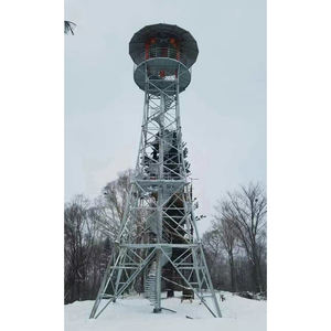 Tour de sécurité incendie à 4 pieds personnalisée, tour de sécurité en acier angulaire, système de surveillance de la protection incendie, tour de surveillance - Product Image 5