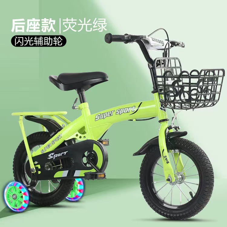 Roue arrière clignotante verte