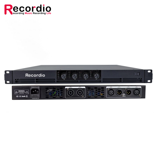 GAP-G12004 Sound Town Ultra-Lightweight 1U 4-Channel PA DJ Power Amplifier 4 X 1200W at 8 Ohm Supports 2 4 8 Ohm Amplifier
