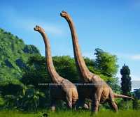 Équipement de parc à thème sur les dinosaures, dinosaure animatronique simulé, modèle de dinosaure à long cou, Sauroposeidon